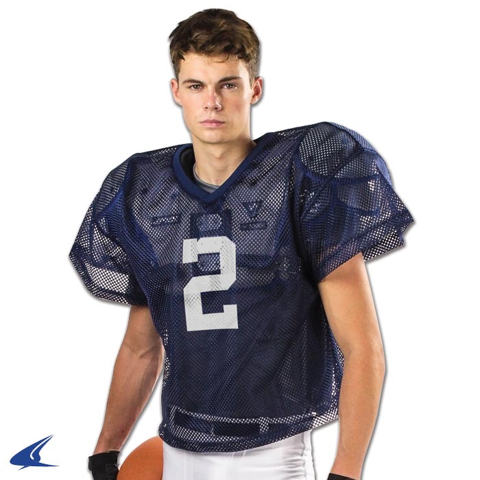 POLYESTER PORTHOLE MESH FOOTBALL PRACTICE JERSEY