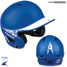 BASEBALL TWO-TONE RUBBERIZED MATTE FINISH HELMET